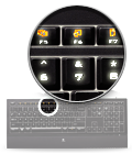 Bright backlit keys