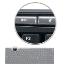 Four media hot keys