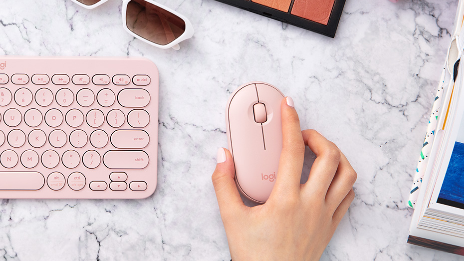 Pebble M350 Wireless Mouse - Rose