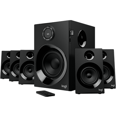 Haut Parleurs Logitech Z607 Avec Son Surround 5 1 Et Bluetooth Logitech Z607 Avec Son Surround 5 1, Surround Sound Speaker
